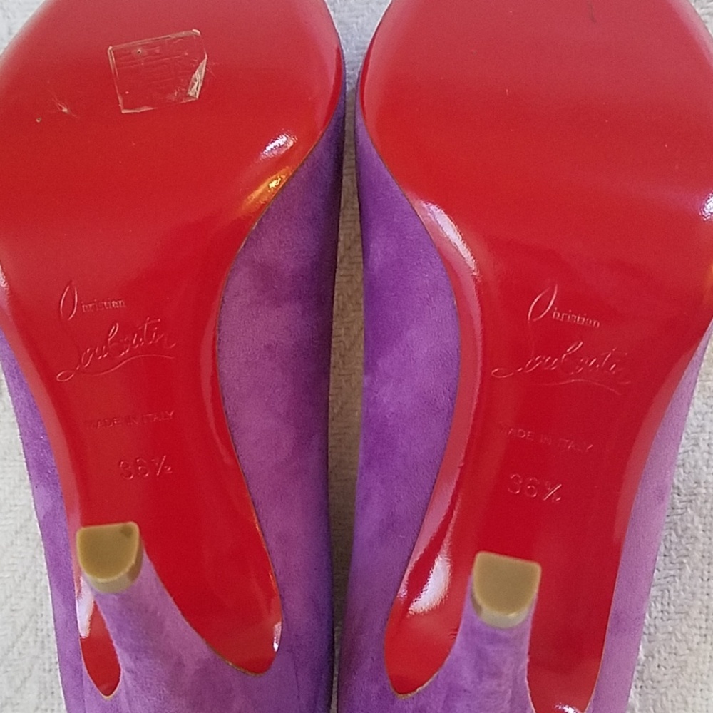 Christian Louboutin Ron Ron Heels Suede Digitale! - Picture 7 of 8